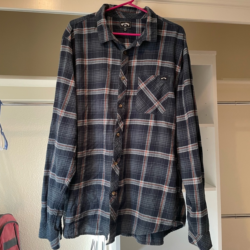 Billabong Mens Flannel Button Up